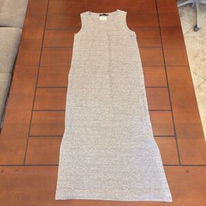 Prana midi gray tank dress small hemp blend